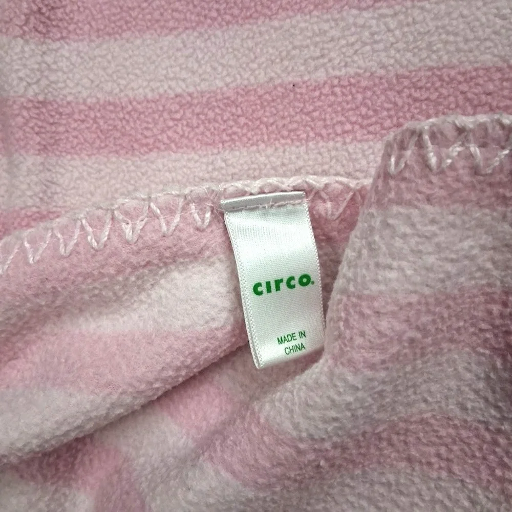 Circo Pink Stripe BABY GIRL Flower Fleece Thin Blanket Target Lovey Security